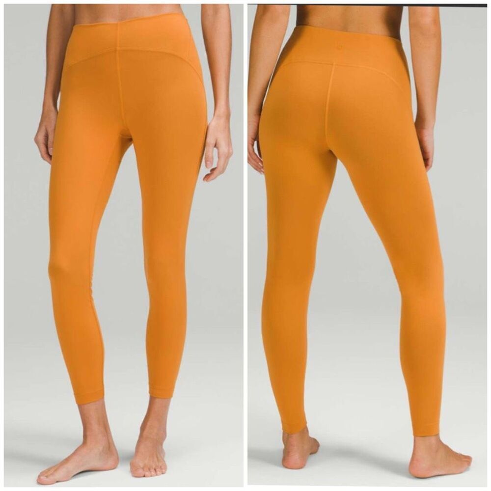 Lululemon Instill High-Rise Tight 25" size 8 Autumn Orange